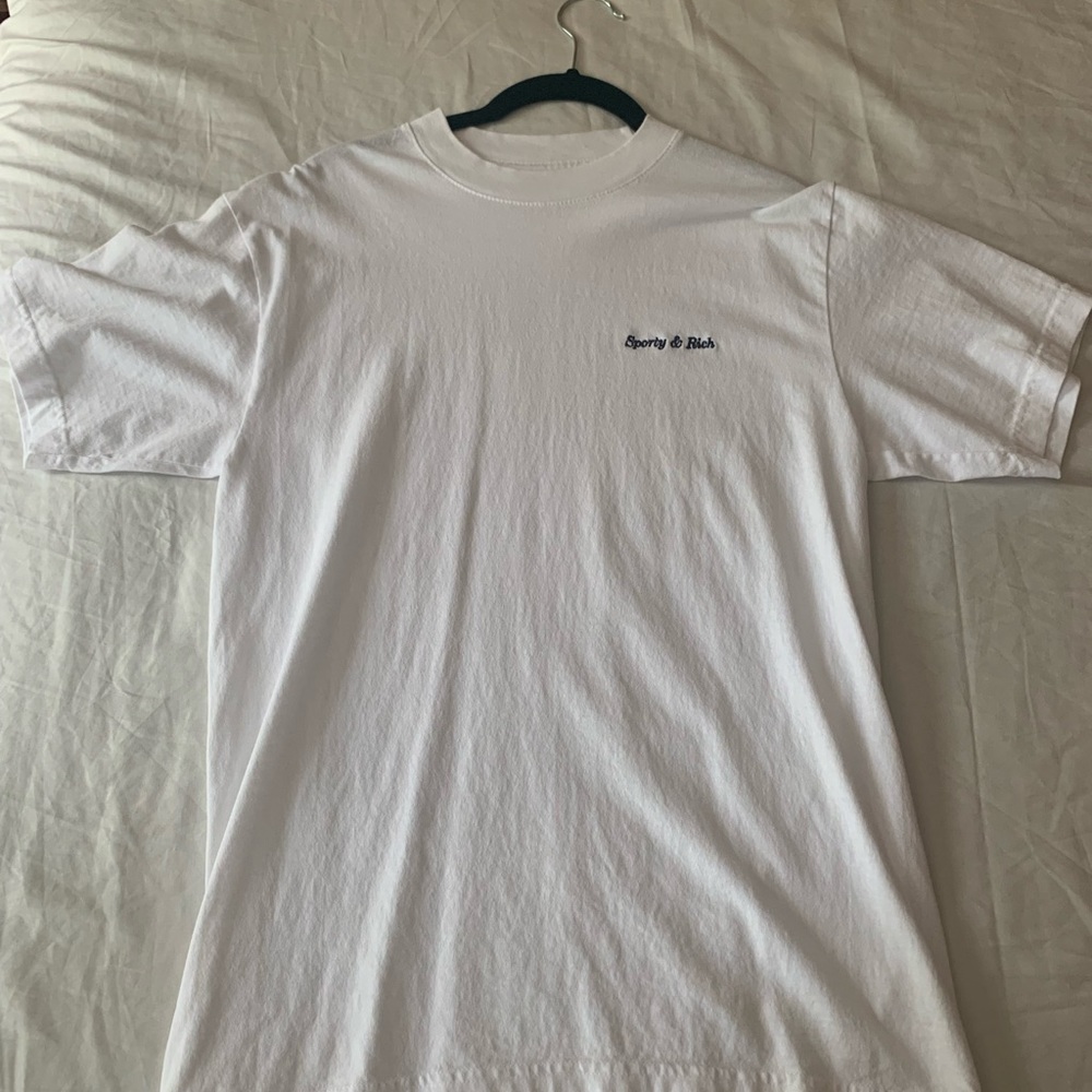 WHITE SPORTY & RICH TEE - Picture 2 of 2